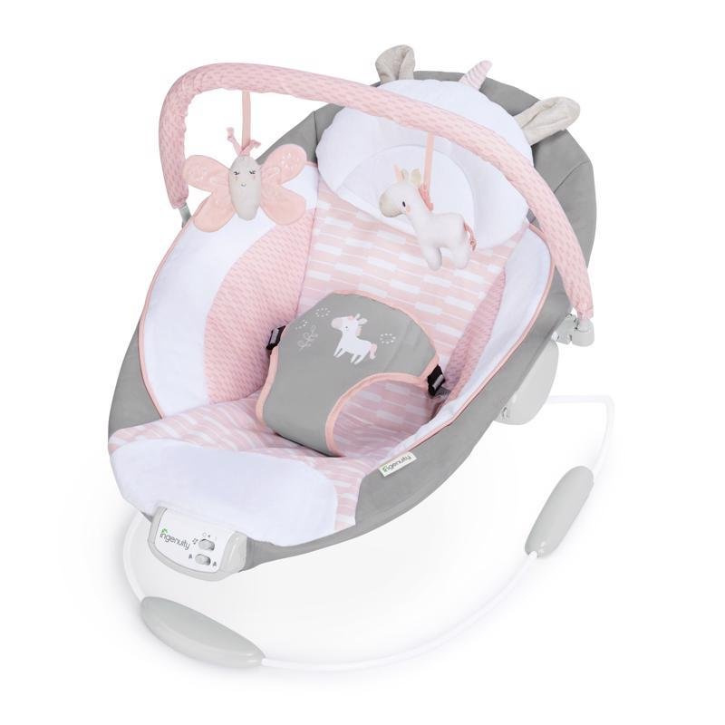 Ingenuity Lehátko vibrující s melodií Flora the Unicorn™ 0m+ do 9 kg