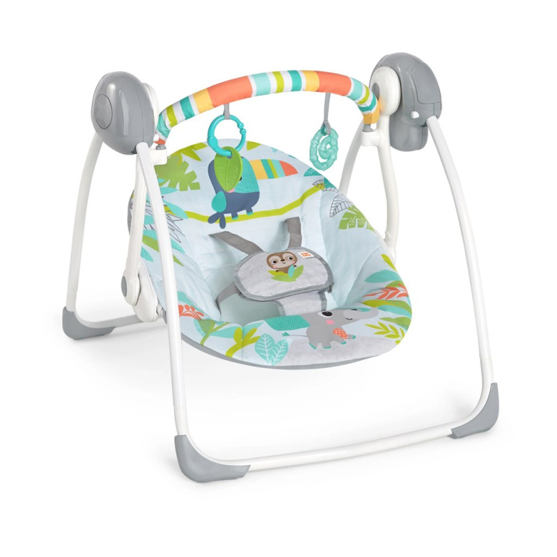 Brightstarts Houpačka s melodií Rainforest Vibes™ 0m+ do 9kg