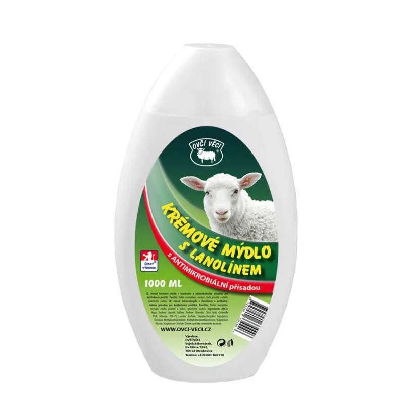OVČÍ VĚCI Krémové mýdlo s lanolinem 1000 ml