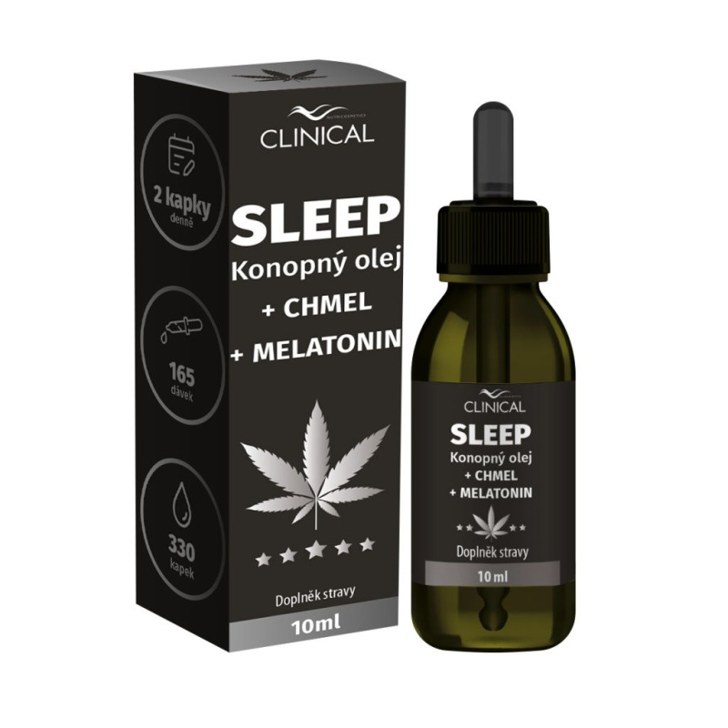 SLEEP konopný olej+chmel+melatonin 10ml