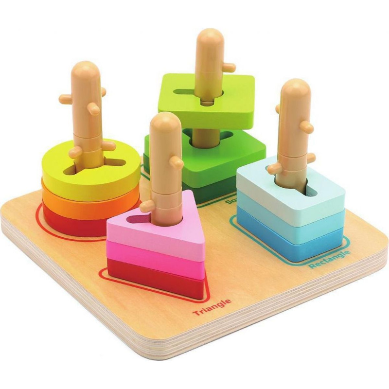 Dvěděti Nasazování geometrické tvary