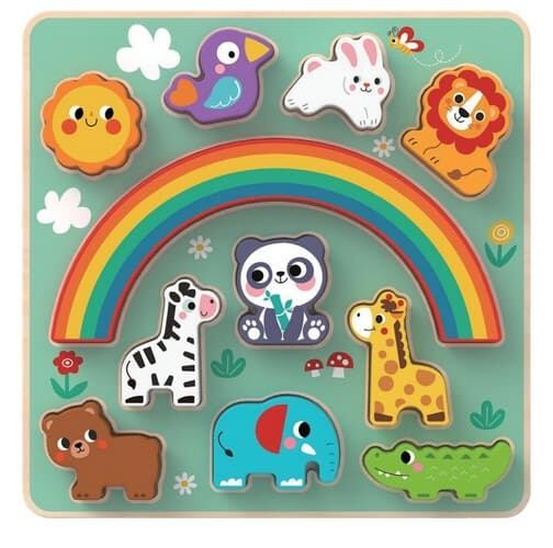 Balanční puzzle se zvířátky 2 v 1