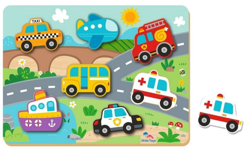 Vkládací puzzle Doprava