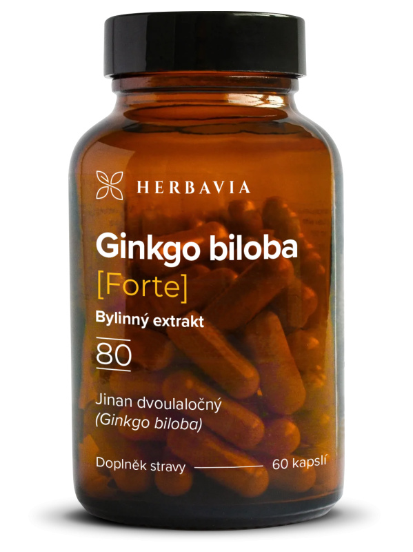Herbavia Ginkgo biloba FORTE, 60 kapslí