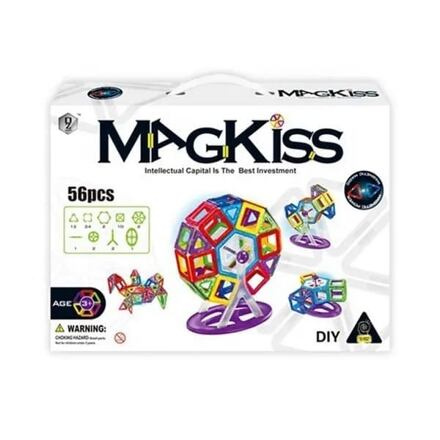 Bavytoy kreativní magnetická stavebnice 56 ks