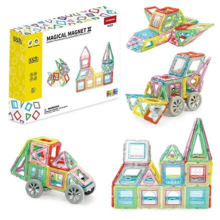 Bavytoy magnetická stavebnice pro kreativní stavitele 55 ks
