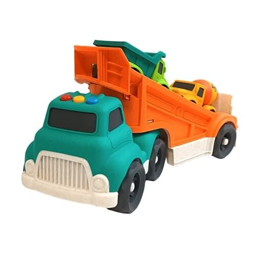 Bavytoy Set truck s autíčky z bioplastu