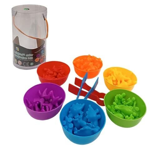 Bavytoy Montessori sada s dinosaury 48ks