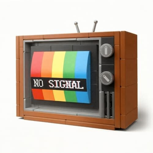 Stavebnice retro televizor