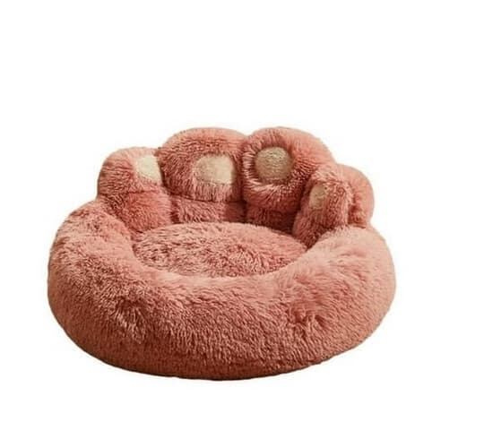Pelíšek pro domácí mazlíčky "Tlapka", růžový 50 cm