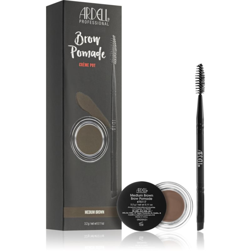 Ardell Brows pomáda na obočí se štětečkem odstín Medium Brown 3.2 g