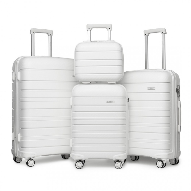 KONO set 4 kufrů Classic Collection - bílá -10L/39L/70L/103L