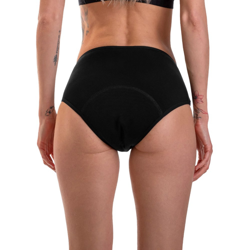 Repetky Menstruační kalhotky s merinem, vysoké, pro silnou menstruaci S