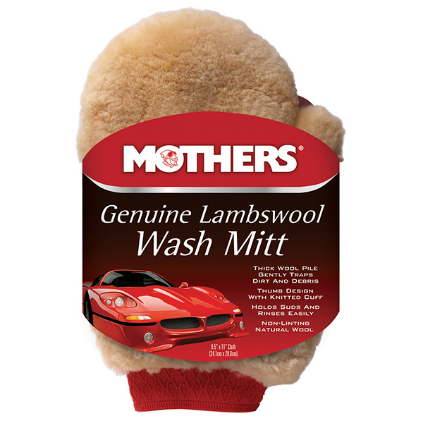 Mothers Polish Mothers Genuine Lambswoll Wash Mitt - oboustranná mycí rukavice z pravé jehněčí vlny