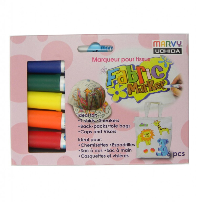 Stoklasa Fixy na textil 750625/1 mix barev, sada 6ks