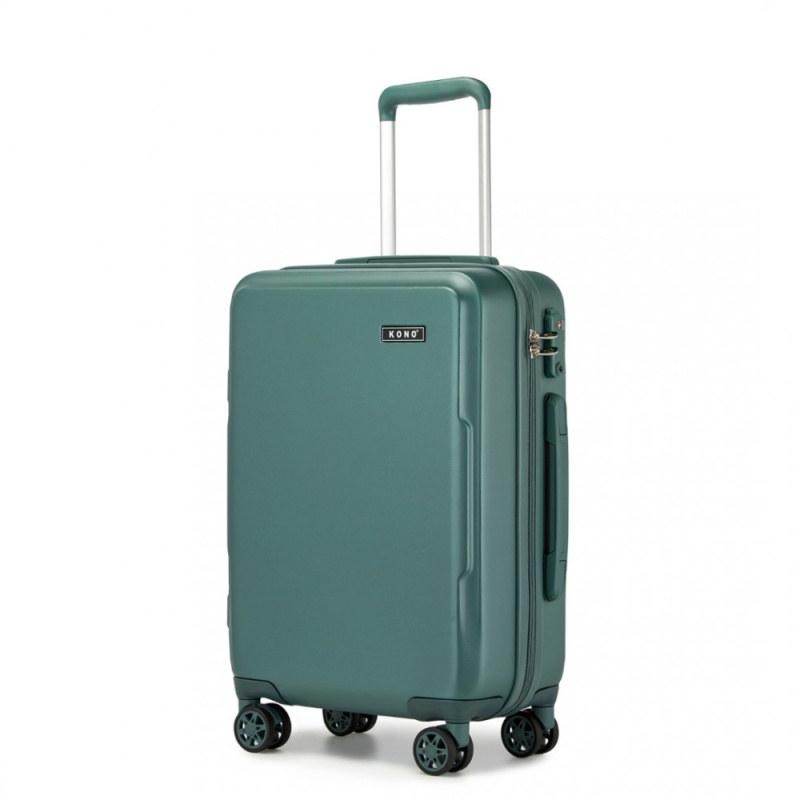 Kono KSK2494 Kufr spinner 55cm Zelená ABS/Polykarbonát