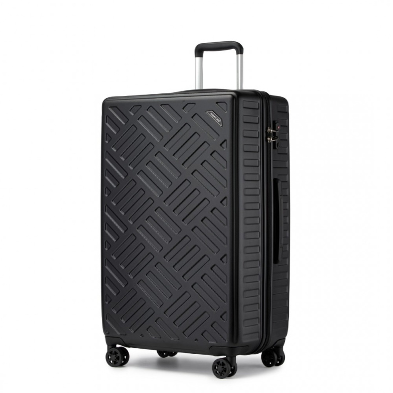 Kono 2495 Kufr Spinner 75cm Černý ABS/Polykarbonát