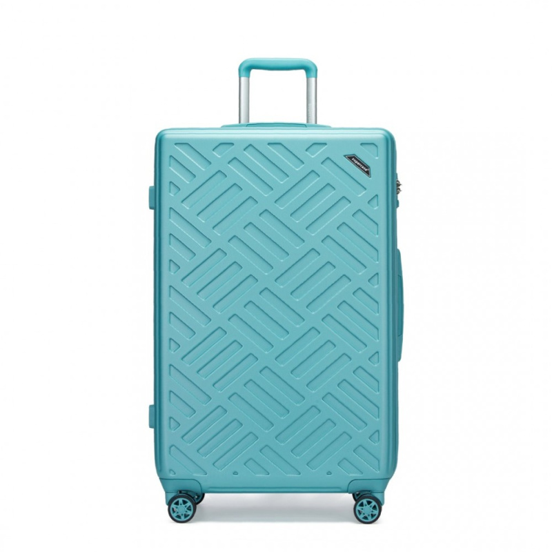 Kono 2495 Kufr Spinner 75cm Světle modrý ABS/Polykarbonát