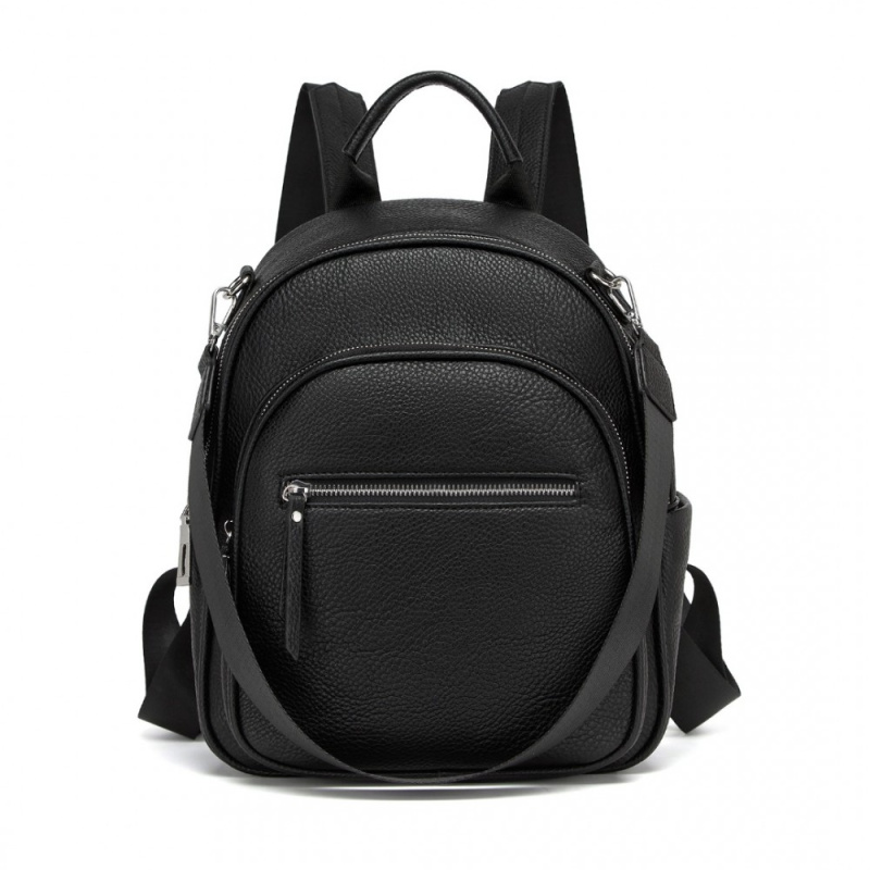 Dámský batoh a kabelka 2v1 Miss Lulu 9L - černý