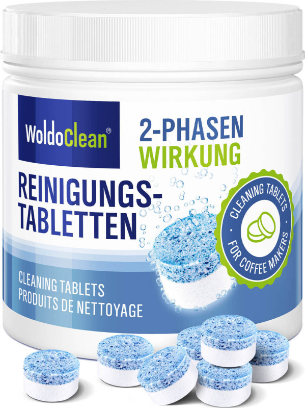 WoldoHealth® WoldoClean Dvoufázové čistící tablety pro kávovary, 25ks