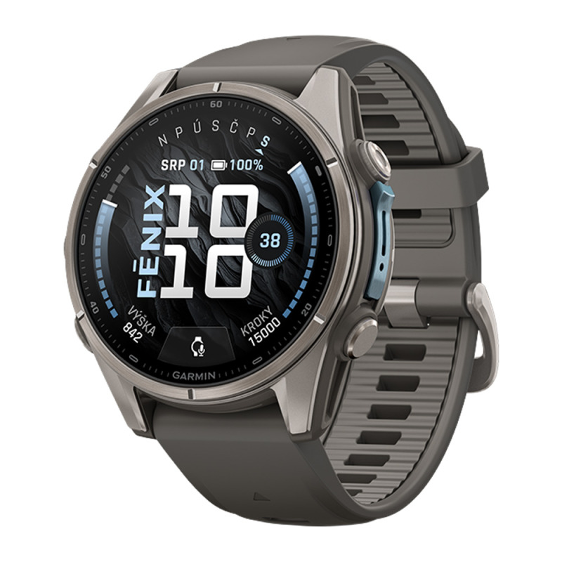GARMIN fenix 9 43mm Tit/PebbleGray SB chytré hodinky