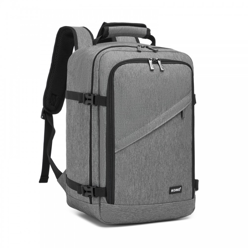 KONO 2531S Batoh na notebook 15.6" Šedá 40cm 20L