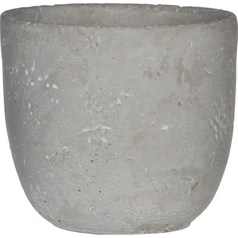 Mica Decorations Květináč Jimmy světle šedý, pr. 13 x 12 cm