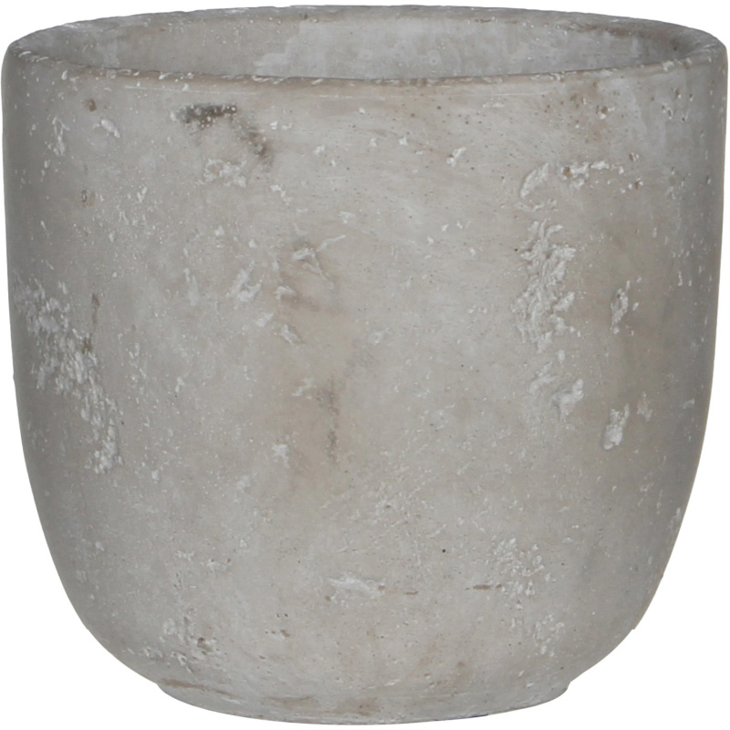 Mica Decorations Květináč Jimmy světle šedý, pr. 15,5 x 14,5 cm