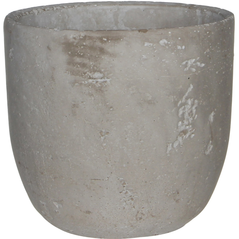 Mica Decorations Květináč Jimmy světle šedý, pr. 17 x 16 cm