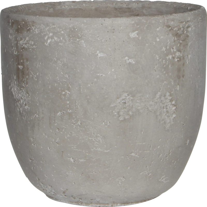 Mica Decorations Květináč Jimmy světle šedý, pr. 19 x 18 cm