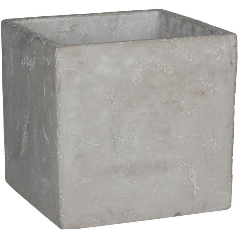 Mica Decorations Květináč Jimmy světle šedý, pr. 17 x 17 cm