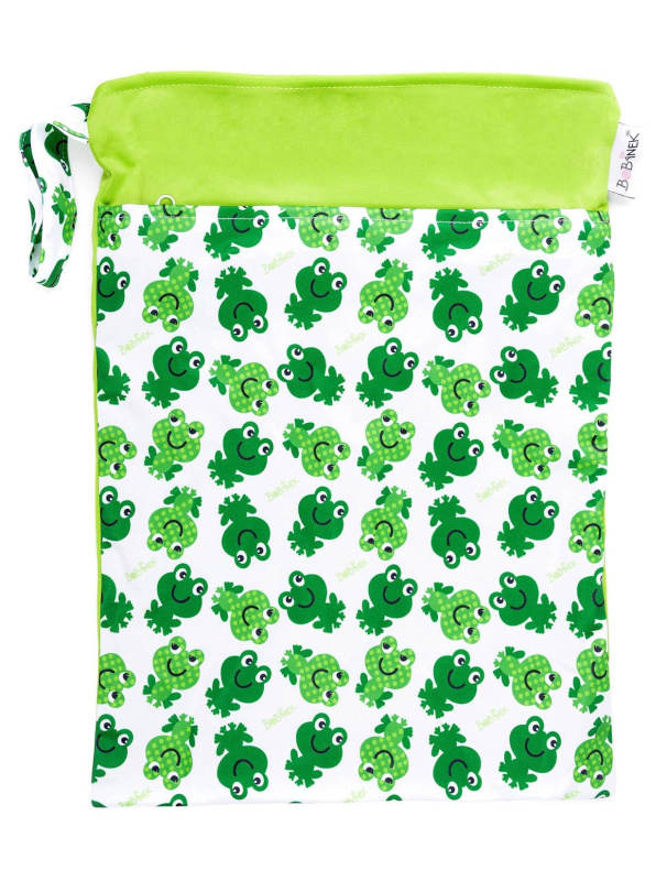 Bobánek Nepromokavá taška normal - Veselé žabky 30 x 36 cm