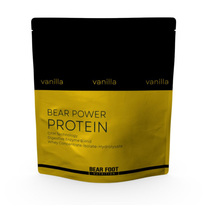 BEAR FOOT Bear power syrovátkový koncentrát CFM vanilka 1000 g