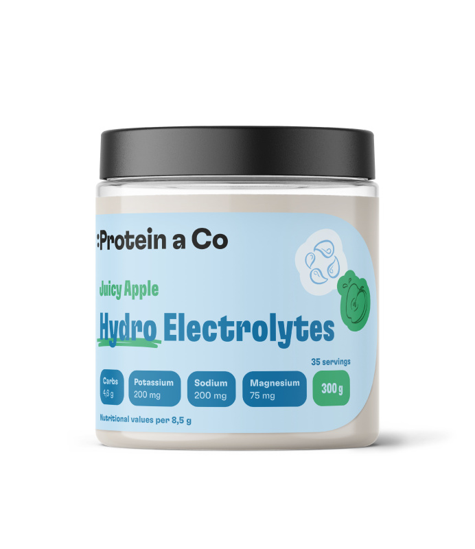 Protein&Co Elektrolyty v prášku pro rychlou hydrataci 300 g, Juicy apple