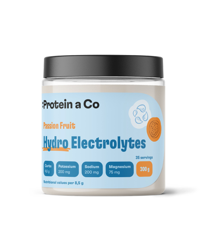 Protein&Co Elektrolyty v prášku pro rychlou hydrataci 300 g, Passion fruit