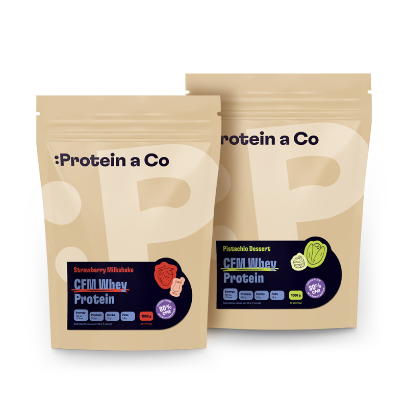 Protein&Co CFM WHEY PROTEIN 80 2 kg - jahoda