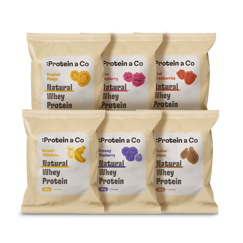 Protein&Co NATURAL WHEY PROTEIN sada vzorků 6x30g