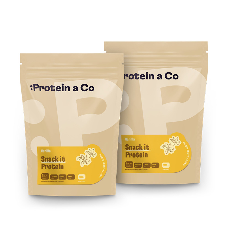 Protein&Co SNACK IT Protein 1 kg + 1 kg Vanilka