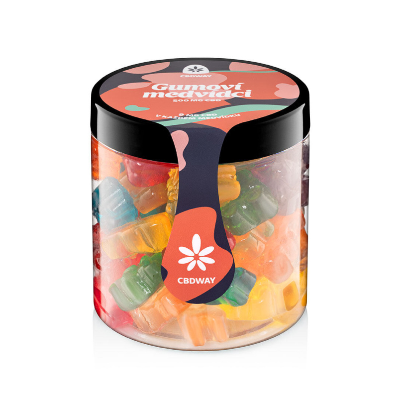 CBD Gumoví medvídci obsah cbd 500 mg hmotnost 200 g