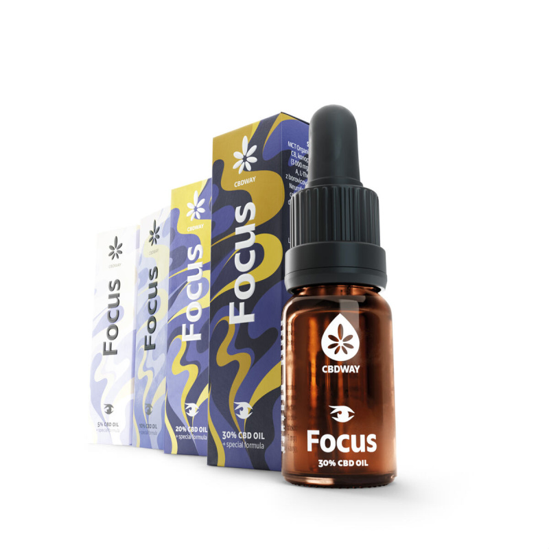 CBD Olej Focus - Soustředění 5 %