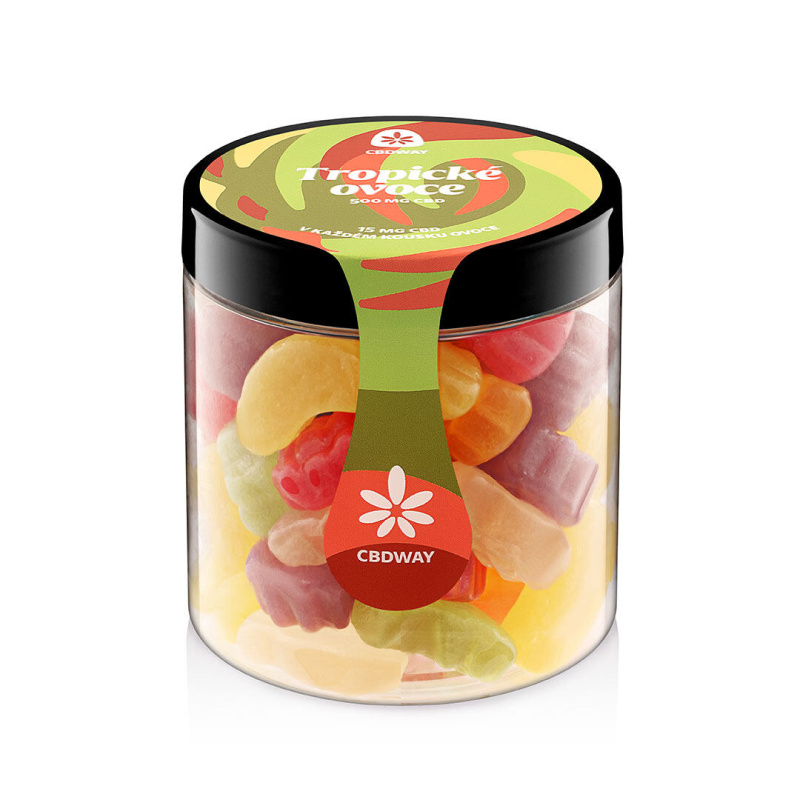CBD Tropická směs obsah cbd 500 mg hmotnost 200 g