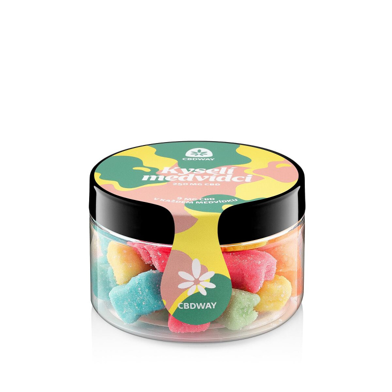 CBD Kyselí medvídci obsah cbd 250 mg hmotnost 100 g