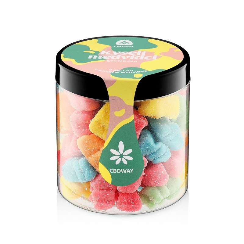 CBD Kyselí medvídci obsah cbd 500 mg hmotnost 200 g