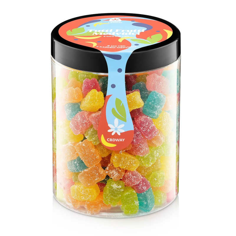 CBD Medvídci Tutti Frutti obsah cbd 2000 mg hmotnost 800 g