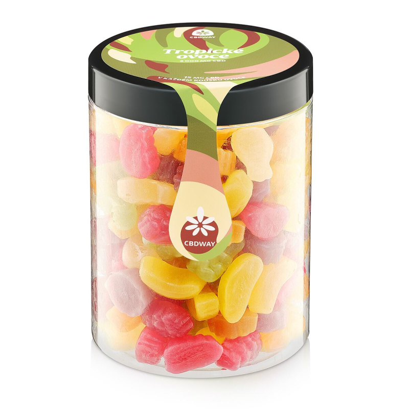 CBD Tropická směs obsah cbd 2000 mg hmotnost 800 g