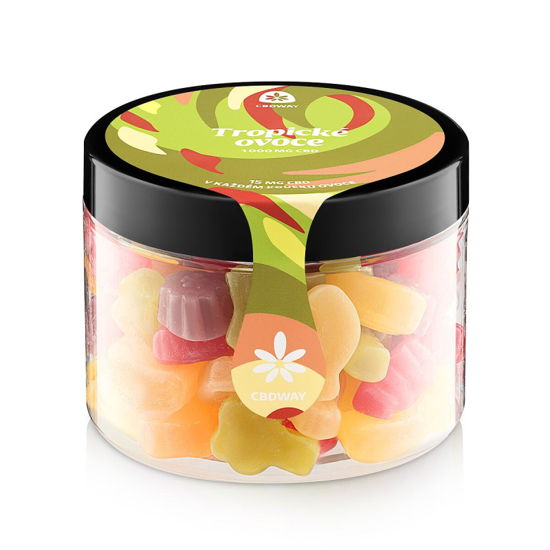 CBD Tropická směs obsah cbd 1000 mg hmotnost 400 g