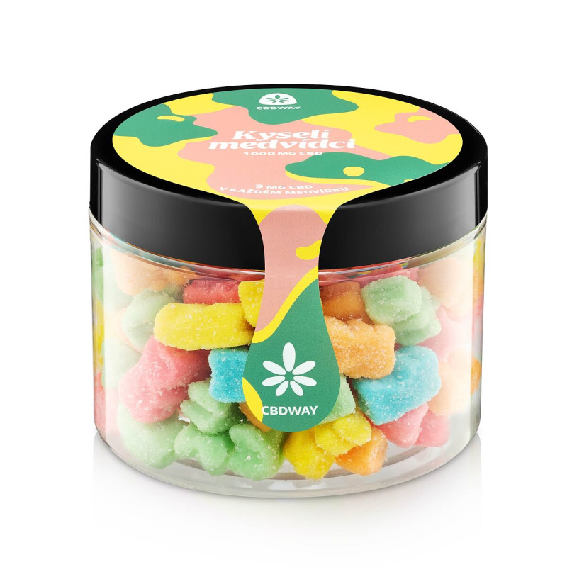 CBD Kyselí medvídci obsah cbd 1000 mg hmotnost 400 g