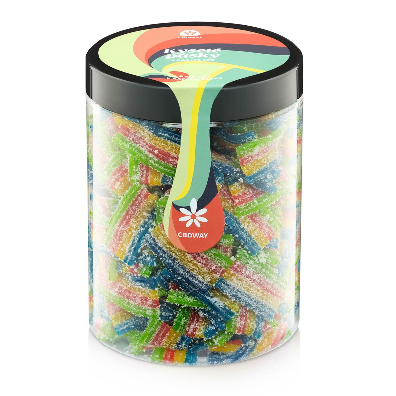 CBD Kyselé pásky obsah cbd 2000 mg hmotnost 800 g