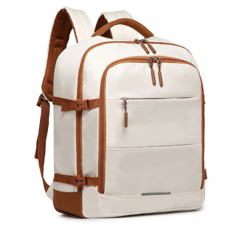 Kono 2413 Cestovní batoh 15,6" Béžový 28L