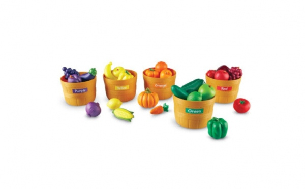 Learning Resources Sada pro třídění barev - Farmářský trh Montessori